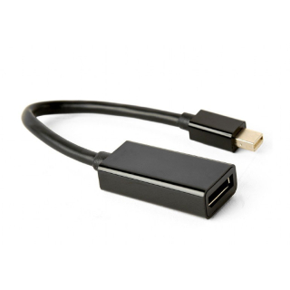Переходник miniDisplayPort -> DisplayPort  4K  0.15м  черный Cablexpert A-mDPM-DPF4K-01  купить в Инфотех
