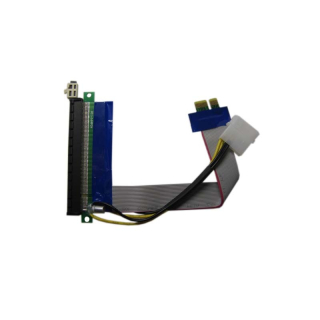 Переходник PCI-E x1 to x16, riser card, питание Espada EPCIEX1-16pw  купить в Инфотех