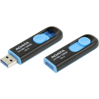 Флеш драйв 128Gb ADATA UV128 AUV128-128G-RBE  USB3.0  Black-Blue  купить в Инфотех