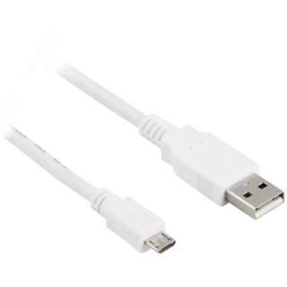 Кабель USB 2.0 AM-microBM 5P   0.5м, экран, белый   Gembird CCP-mUSB2-AMBM-W-0.5M   купить в Инфотех