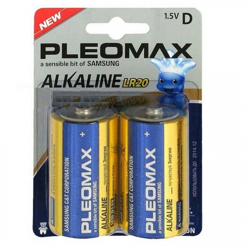 Батарейки SAMSUNG PLEOMAX LR20-2BL (2 шт.)  купить в Инфотех Батарейки SAMSUNG PLEOMAX LR20-2BL (2 шт.)  купить в Инфотех