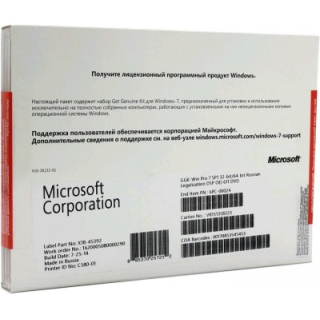 Лицензия на использование ПО Microsoft GGK Windows 7 Professional SP1 32/64-bit   [6PC-00024]   купить в Инфотех