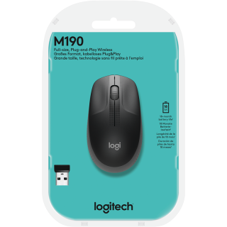 Беспроводная мышь Logitech M190 Charcoal  купить в Инфотех