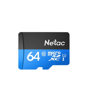 Карта памяти  64GB microSDXC  Netac P500  NT02P500STN-064G-R P500 Class10  + adapter  купить в Инфотех