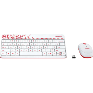 Беспроводной комплект Logitech MK240  White-red  купить в Инфотех