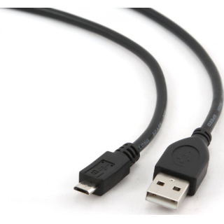 Кабель USB 2.0 AM-MicroBM 1м, Cablexpert 1м черный  купить в Инфотех