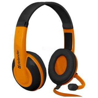 Гарнитура Defender Warhead G-120  черный + оранжевый  купить в Инфотех