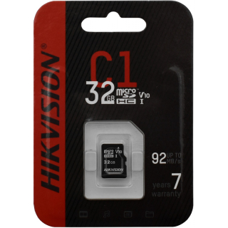 Карта памяти 32Gb microSDHC Hikvision HS-TF-C1(STD)/32G   Class10   без адаптера   купить в Инфотех