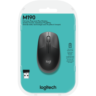 Беспроводная мышь Logitech M190 Charcoal купить в Инфотех Беспроводная мышь Logitech M190 Charcoal купить в Инфотех