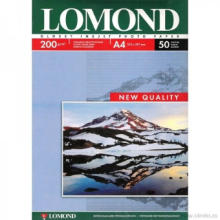 Фотобумага LOMOND глянцевая 1х A4, 200г/м2, 50л. 0102020 купить в Инфотех Фотобумага LOMOND глянцевая 1х A4, 200г/м2, 50л. 0102020 купить в Инфотех