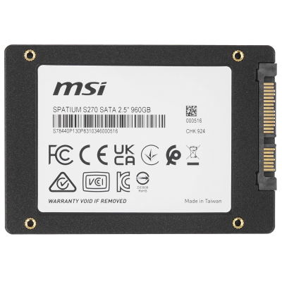 Накопитель SSD 960Gb MSI Spatium S270  SATA  2.5"   купить в Инфотех