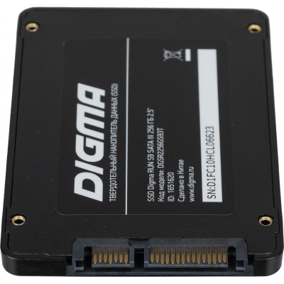 Накопитель SSD 256Gb Digma Run S9/Y2 DGSR2256GS93T   2.5"  SATA3  купить в Инфотех