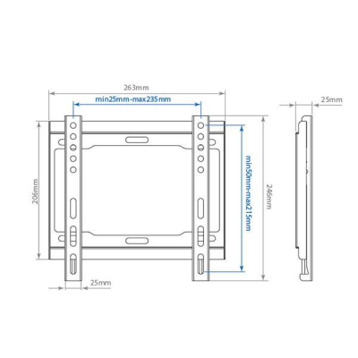Кронштейн Arm Media STEEL-5 черный 15"-40" 40кг фикс.  купить в Инфотех