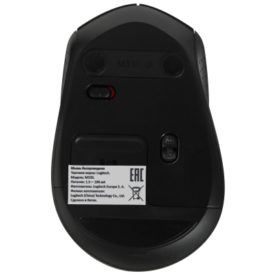 Мышь беспроводная Logitech M330 Silent Plus Black  купить в Инфотех