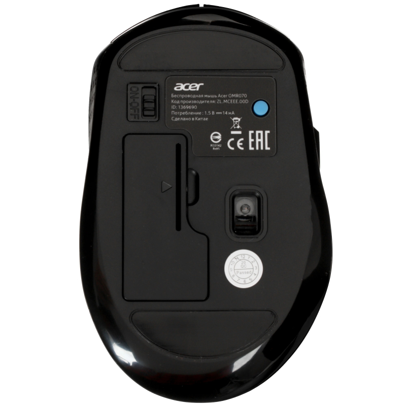Беспроводная мышь Acer OMR070   1600dpi  BT/Radio  купить в Инфотех