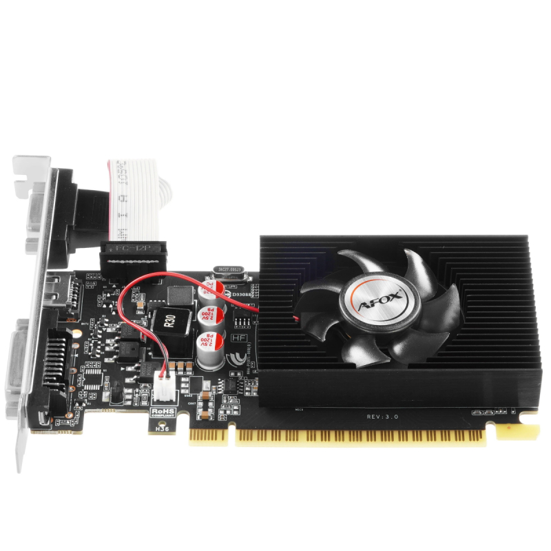 Видеокарта 2Gb GT730 AFOX AF730-2048D3L6  DDR3 128 бит  купить в Инфотех