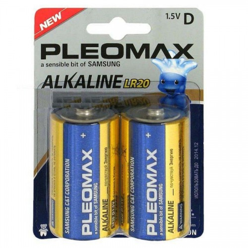 Батарейки SAMSUNG PLEOMAX LR20-2BL (2 шт.)  купить в Инфотех