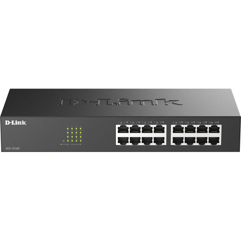 Коммутатор D-Link DES-1016D  16 x 100Mbps  купить в Инфотех
