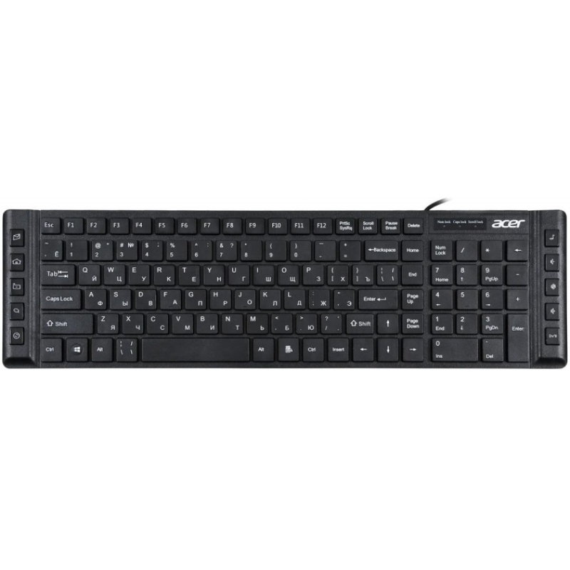 Клавиатура Acer OKW010 черный USB slim Multimedia  купить в Инфотех