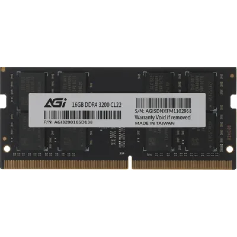 Модуль памяти 16GB SO-DIMM DDR4 3200MHz AGi SD138  AGI320016SD138    купить в Инфотех