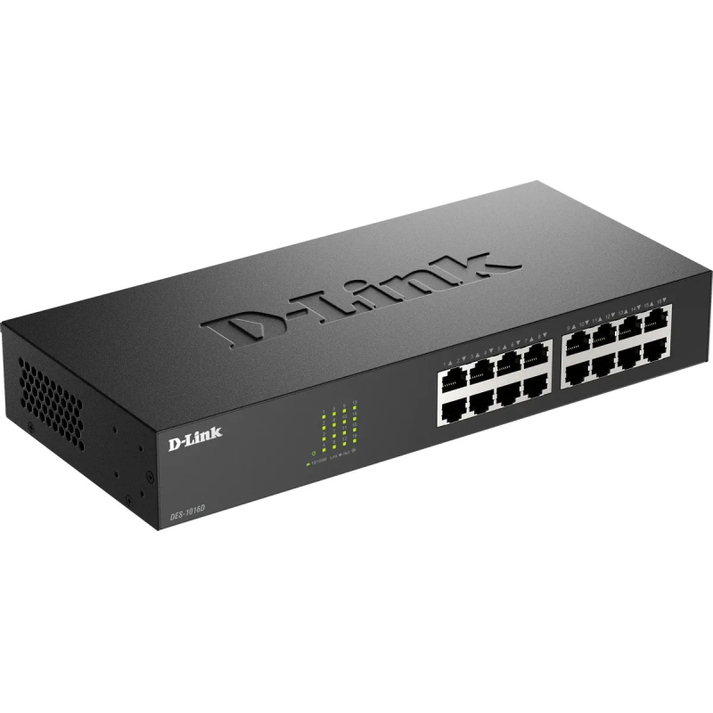 Коммутатор D-Link DES-1016D  16 x 100Mbps  купить в Инфотех