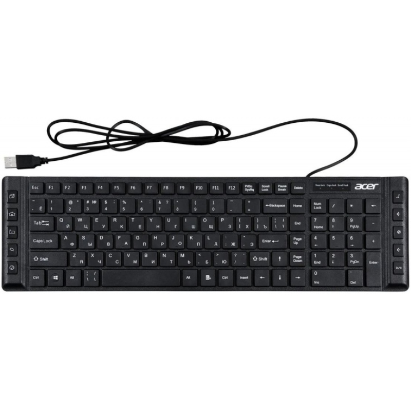 Клавиатура Acer OKW010 черный USB slim Multimedia  купить в Инфотех