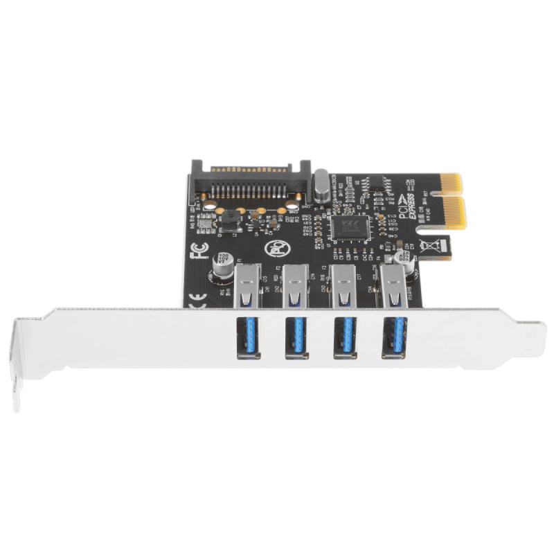 Контроллер 4xUSB3.0 PCI-E   Exegate EXE-314  доп.питание SATA  купить в Инфотех