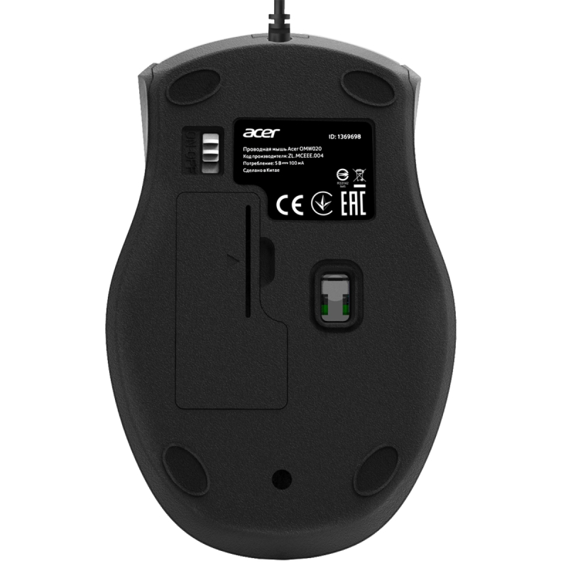 Мышь Acer OMW020  1600dpi USB   купить в Инфотех