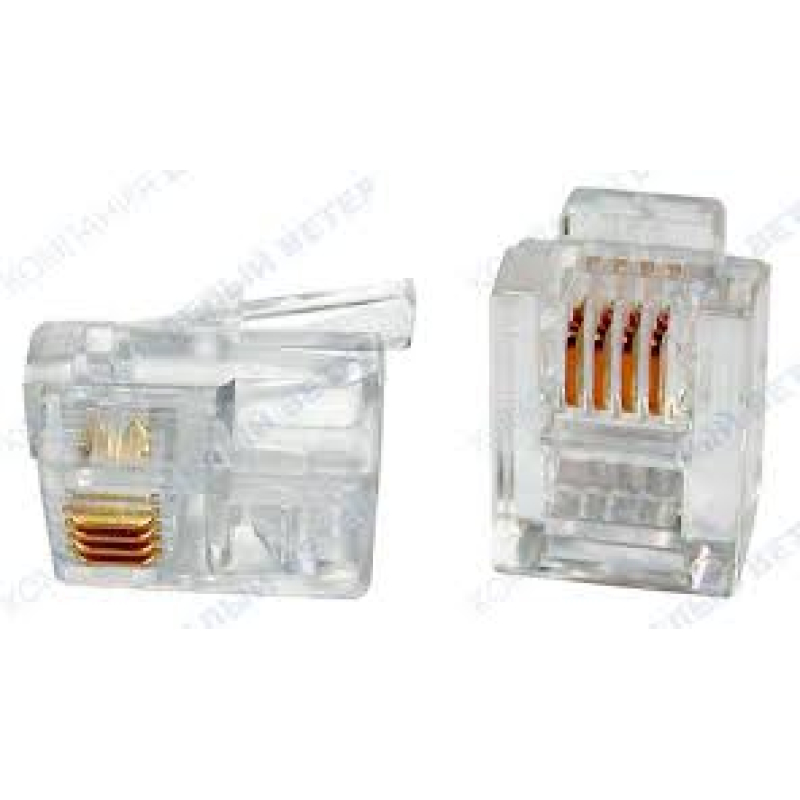 Коннектор RJ11 телефонный 6P4C  купить в Инфотех