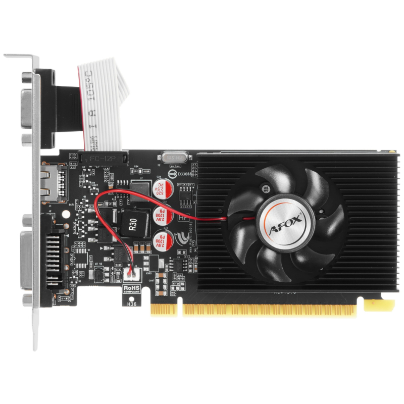 Видеокарта 2Gb GT730 AFOX AF730-2048D3L6  DDR3 128 бит  купить в Инфотех
