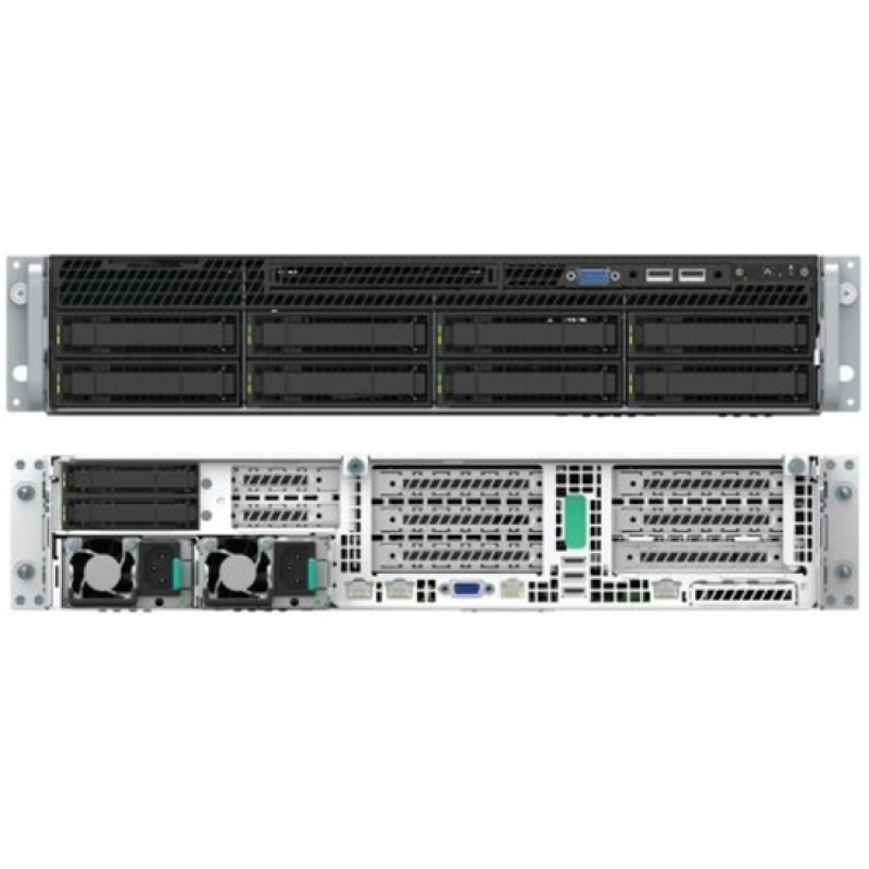Серверная платформа YADRO 2U X2-200/2x6240R/8x3.5/2.5 SAS/SATA/no DIMM(24)/2x10Gbe/2x1300W  купить в Инфотех
