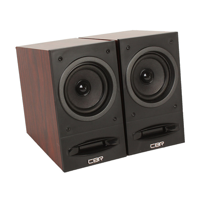 Колонки CBR CMS 590 Brown 2х5 Вт MDF   питание USB  купить в Инфотех