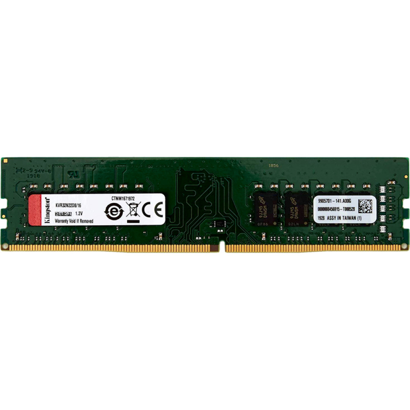 Модуль памяти 16GB DDR4 3200MHz Kingston KVR32N22D8/16  купить в Инфотех