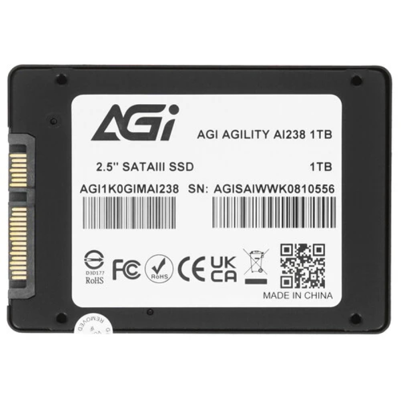 Накопитель SSD 1TB AGi AI238  AGI1K0GIMAI238   SATA-III  2.5"  купить в Инфотех
