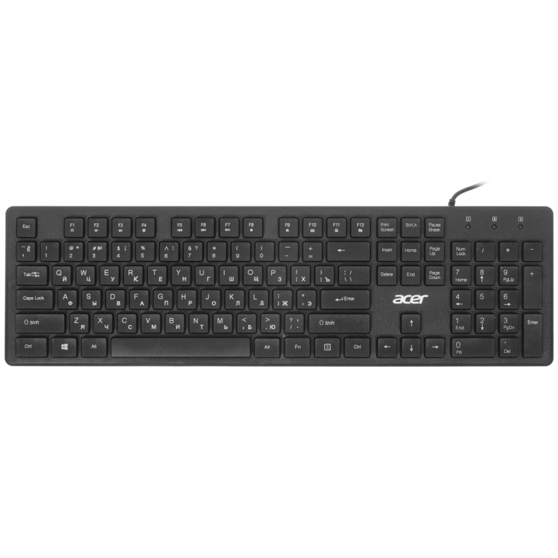 Клавиатура Acer OKW020 черный USB slim  купить в Инфотех
